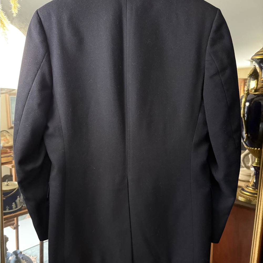 Yves Saint Laurent Men’s Navy Suit Jacket Blazer with Signature Gold Buttons - Picture 9 of 9